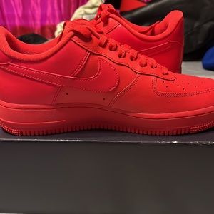 Red Nike Air Force 1’s “07” LV8